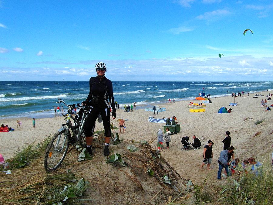 Ja na plaży w Rowach
