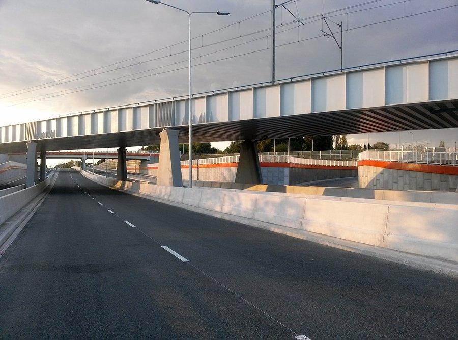 ... Trasa Górna ... wiadukt kolejowy i rozjazdy