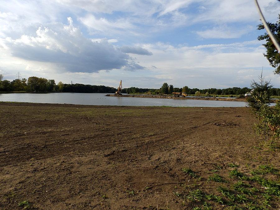 Odra koło starego promu