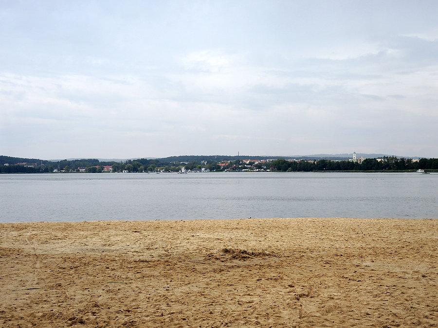 Jezioro Chodzieskie i panorama Chodzieży
