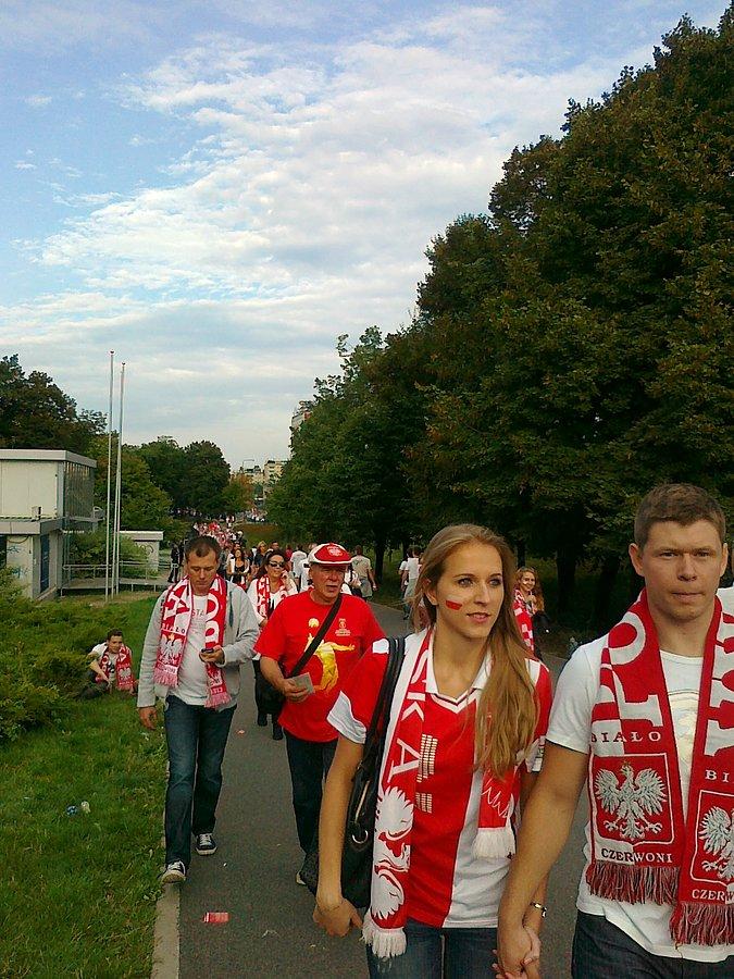 Byłam na meczu otwarcia. Przed wejściem na stadion