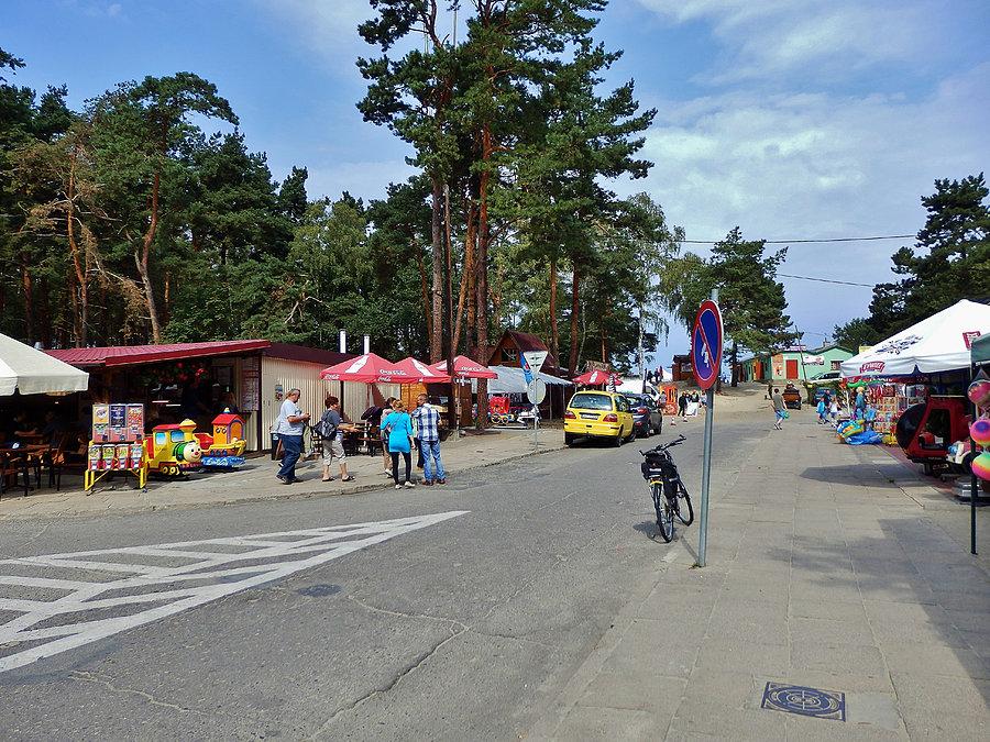 Jantar.Wejście na plażę