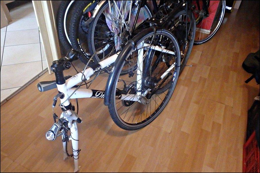 Justynki rower gotowy do spakowania