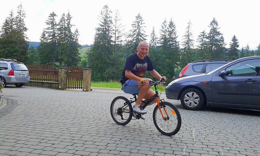 Mój nowy rowerek. Jadę na Gubałówkę ;)