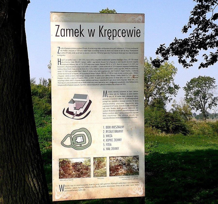 Zamek w Krępcewie - info