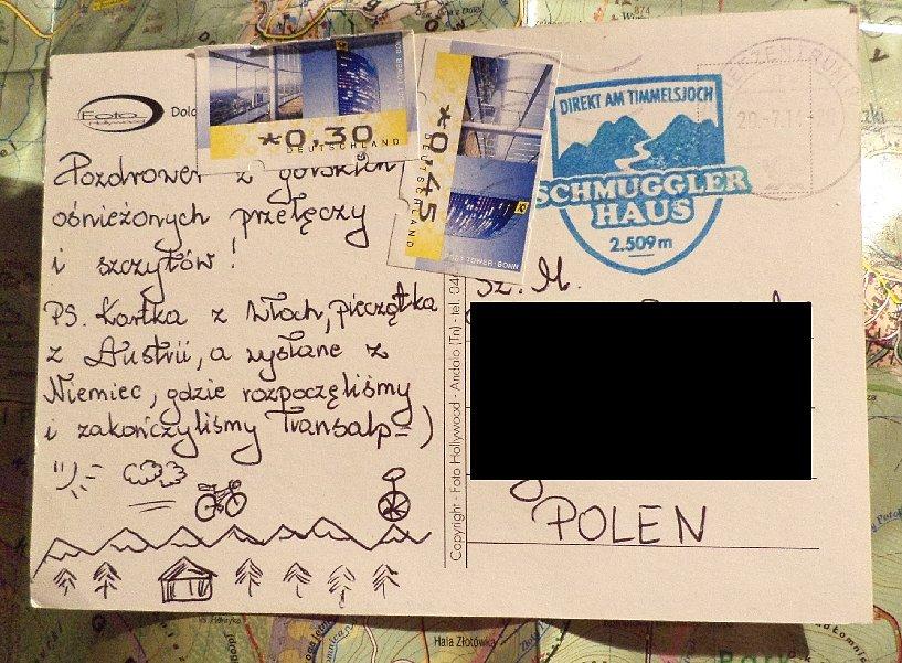 Pocztówka z Dolomitów - w tym przypadku tył nawet ciekawszy od przodu ;)