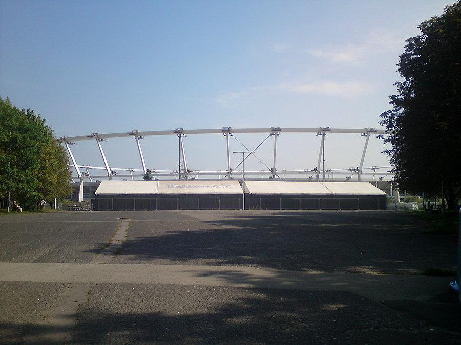 Rozbabrany Stadion Śląski w Chorzowie