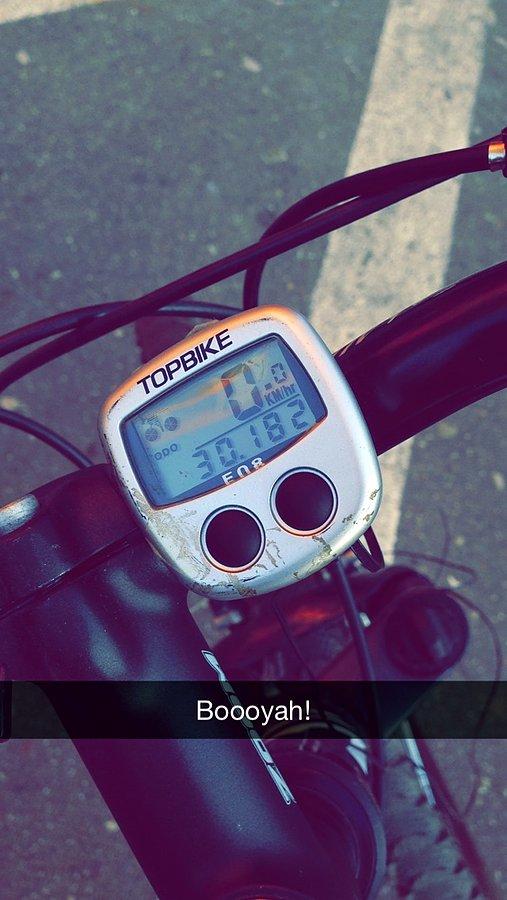 Licznik wskazujący 30km!