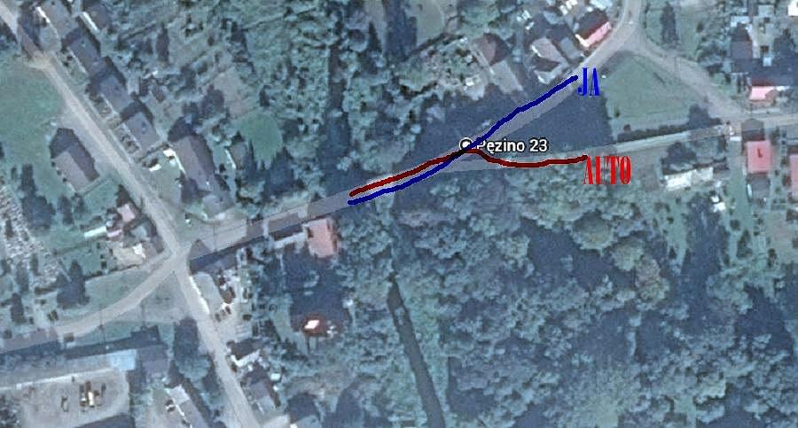 Mapka miejsca kraksy