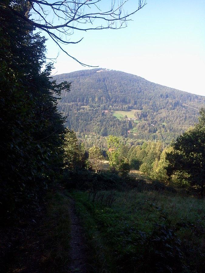 Widok na Czantorię z podjazdu