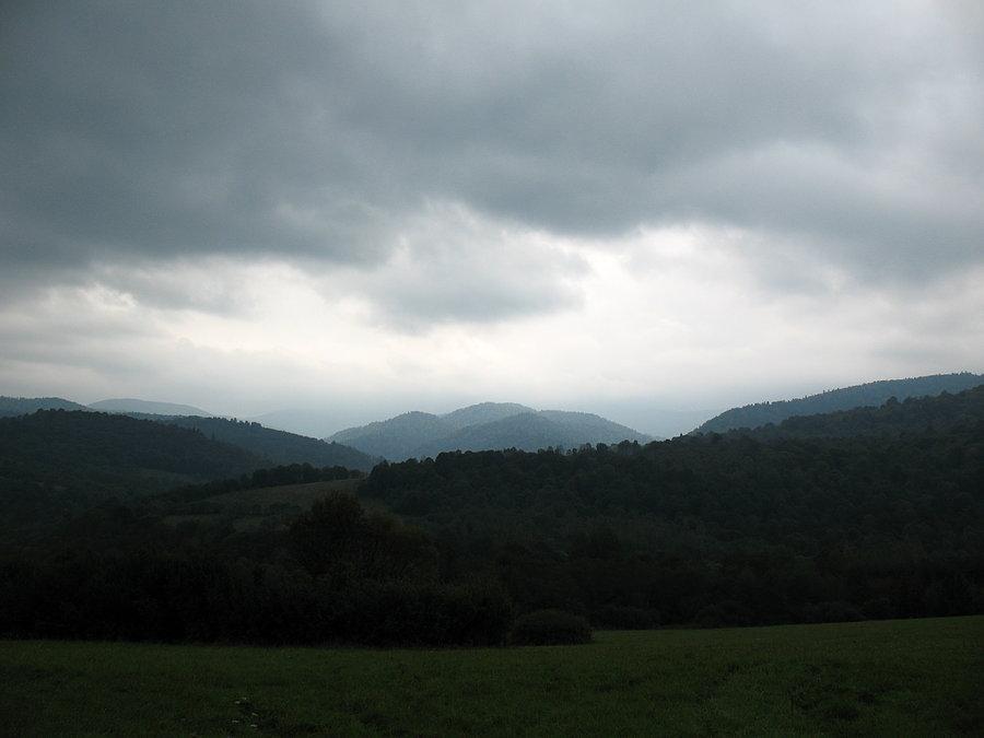 Bieszczady w deszczu