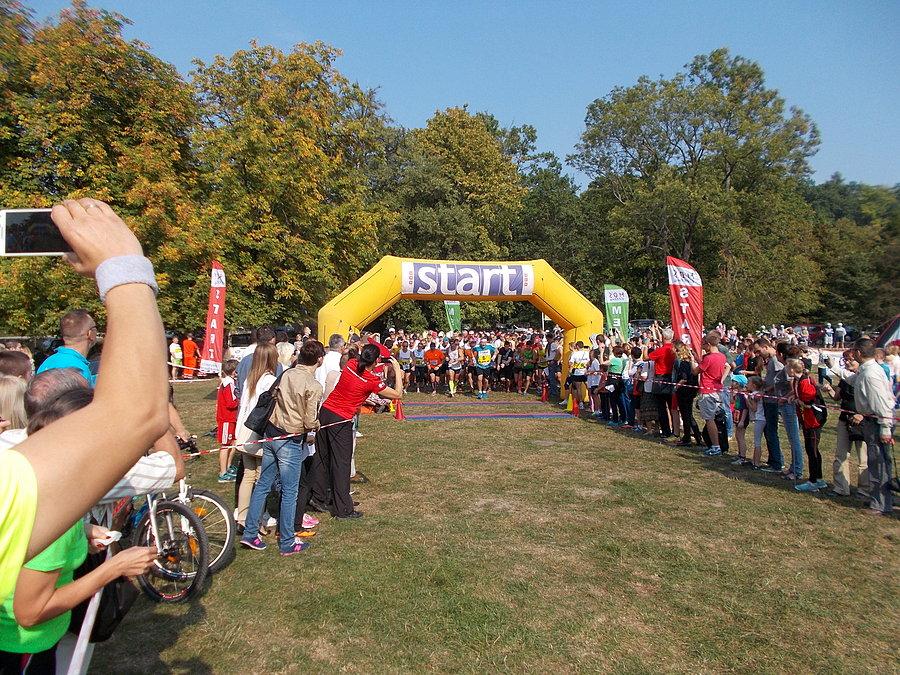 Pólmaraton "Bażant" - start biegu głównego