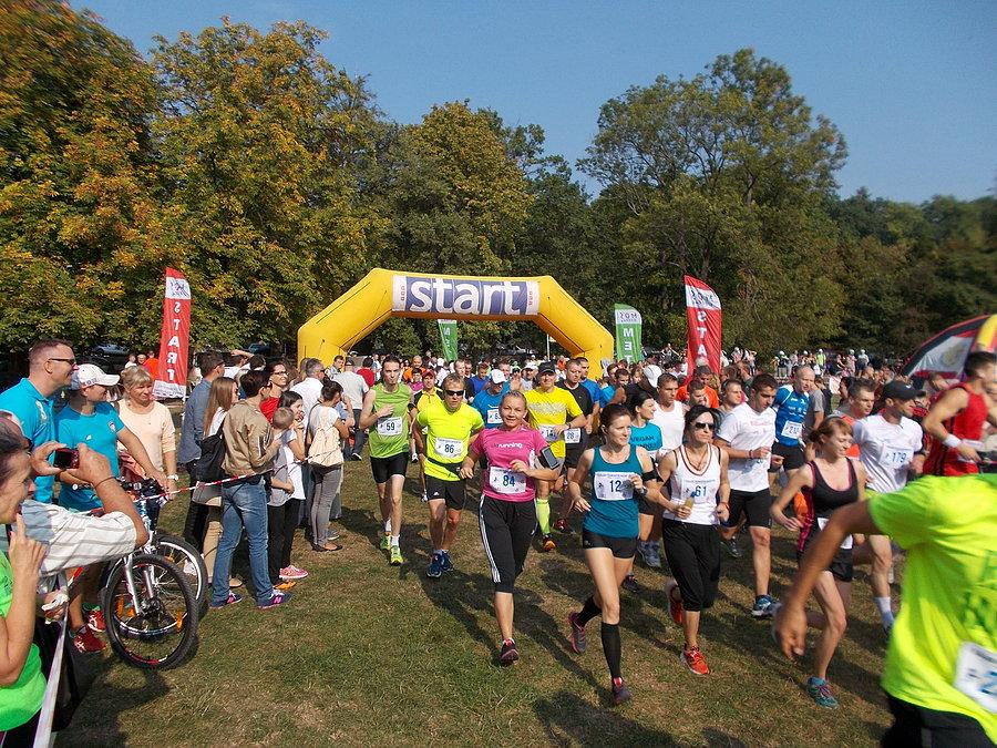 Pólmaraton "Bażant" - start biegu głównego