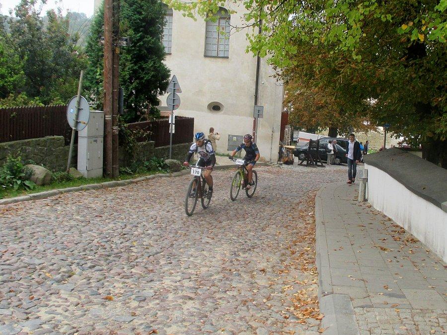 Mazovia MTB Kazimierz Dolny - początek podjazdu pod ulice Zamkową