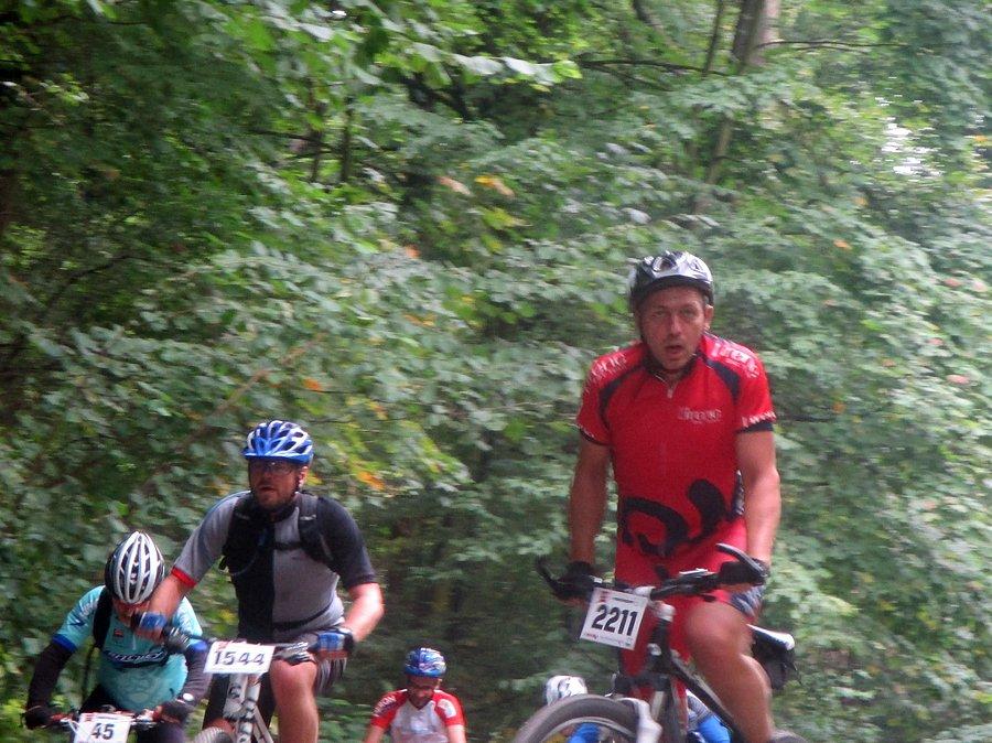Mazovia MTB Kazimierz Dolny - druga stromizna ulicy Zamkowej (17.7%/100m + 14.0%/100m)
