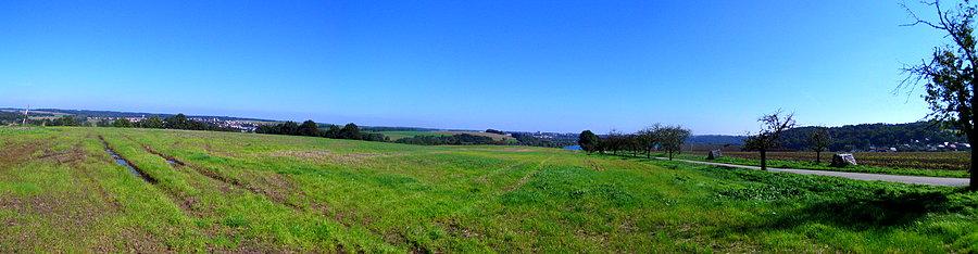 Panorama przed zjazdem do Jilesovic