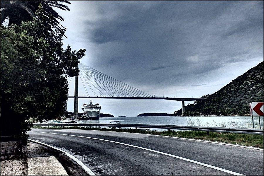 Most na Jadranskiej Magistrali z Dubrovnika im. Franja Tudmana