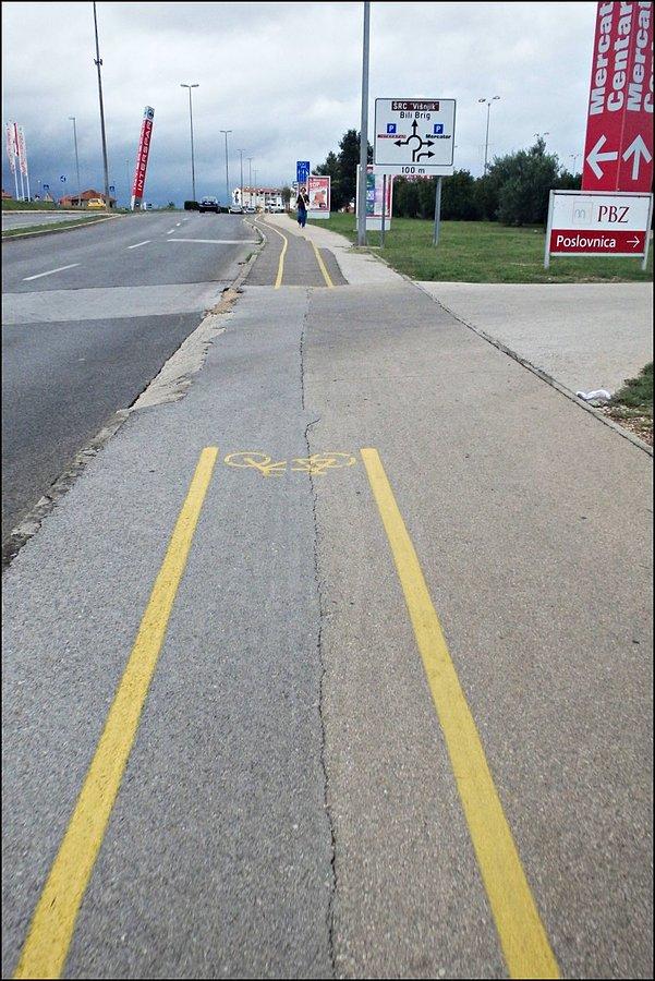Ścieżka rowerowa w Zadarze