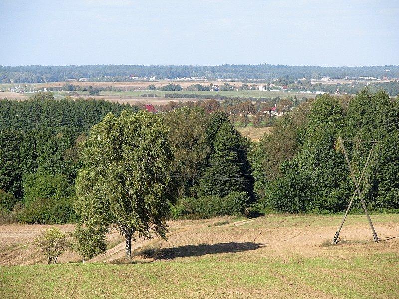 Widok ze wzniesienia w Bolechówku
