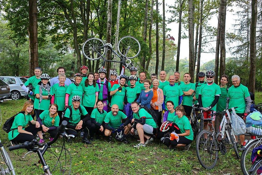 Nasza grupa pielgrzymów rowerowych