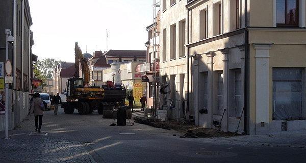 Prace budowlane przy ulicy Jatkowej w Białej Podlaskiej