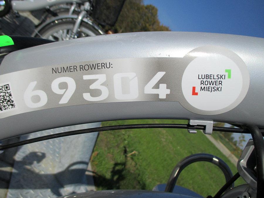 Lubelski Rower Miejski - oznaczenie ramy