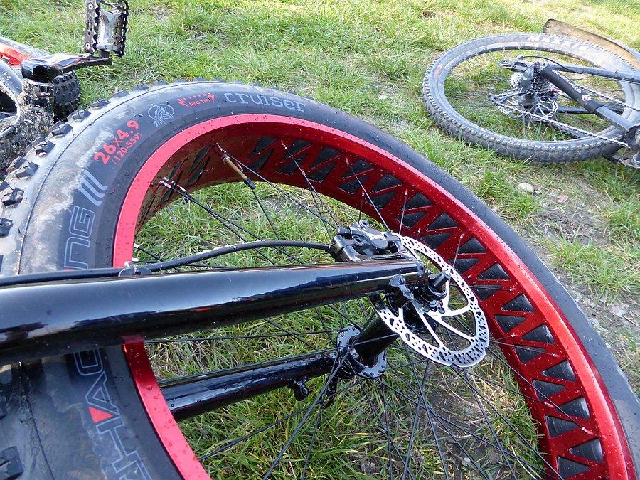 Pierwszy fat bike jaki widziałem na zawodach