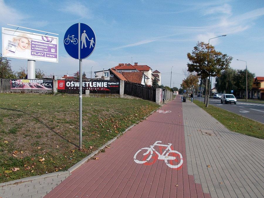 Ścieżka rowerowa na Niepodległości