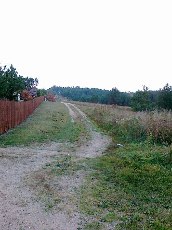 Polna droga oczywiście pod górę