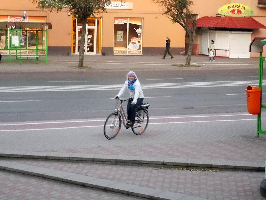 Wioletta zbliża się do pracy