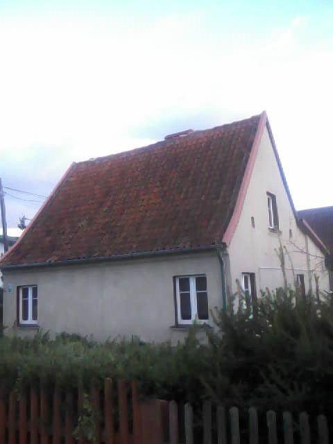 Inny rodzaj typowego budownictwa pruskiego, tym razem z wyprawą cementowo wapienną