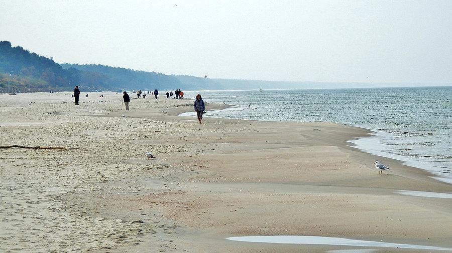 Na plaży w Krynicy Morskiej