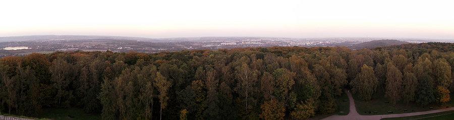 Panorama Krakowa z kopca