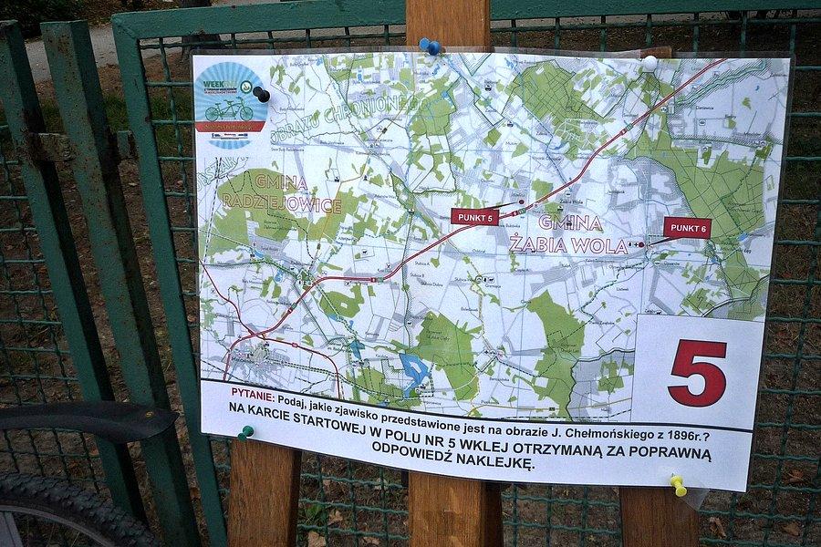 Rajd z Termami Mszczonów- jeden z punktów kontrolnych