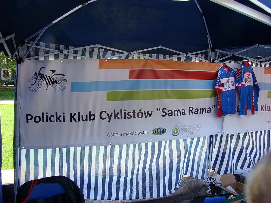 Piknik Rowerowy na Jasnych Błoniach - 04.10.2014 stoisko klubu Sama Rama z Polic