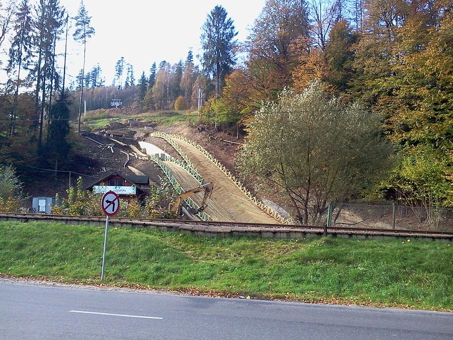 Remont małych skoczni w Wiśle