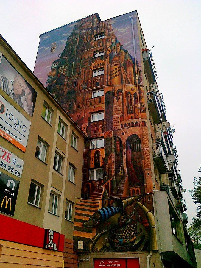 Częstochowska Wieża Babel autorstwa Tomasza Sętowskiego
