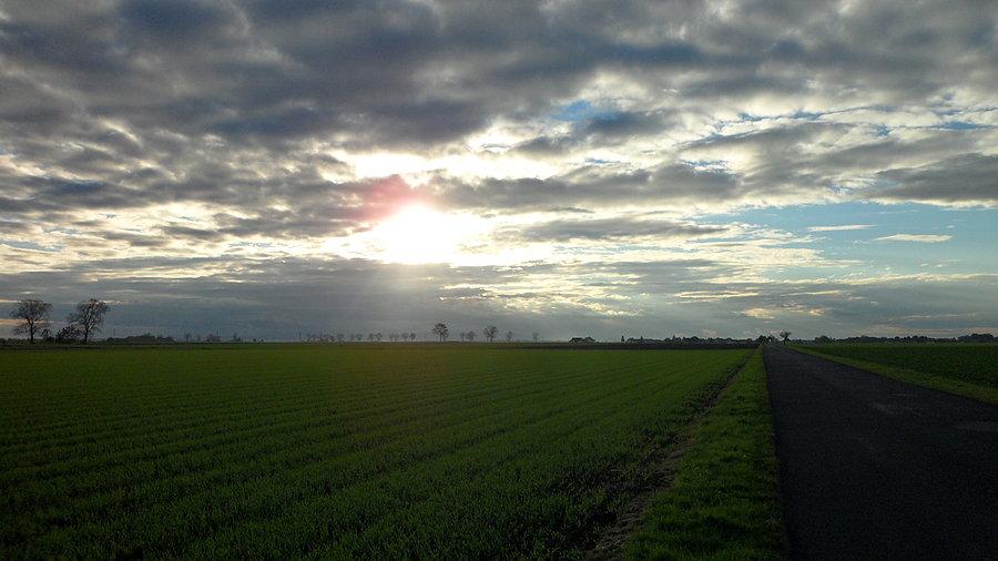 Krajobraz na trasie Walce - Rozkochów