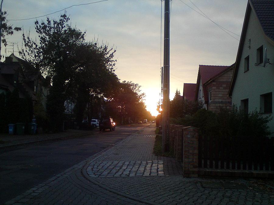 Zachód słońca na Muchoborze Małym
