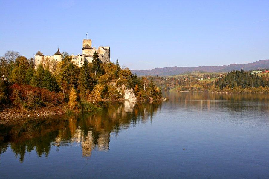 Widoczek na zamek w Niedzicy z zapory