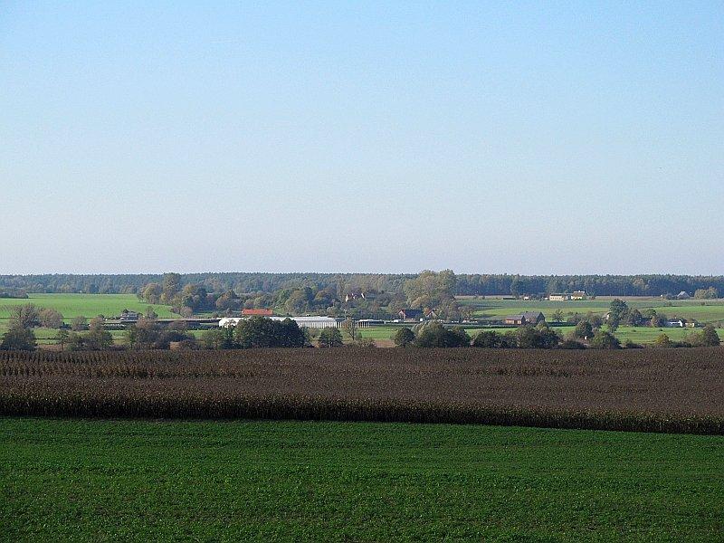 Widok ze wzniesienia w Rybnie Wlk