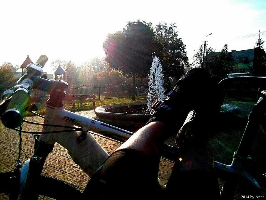 Czosnów z rana jak śmietana! Świetnie się jechało samotnie