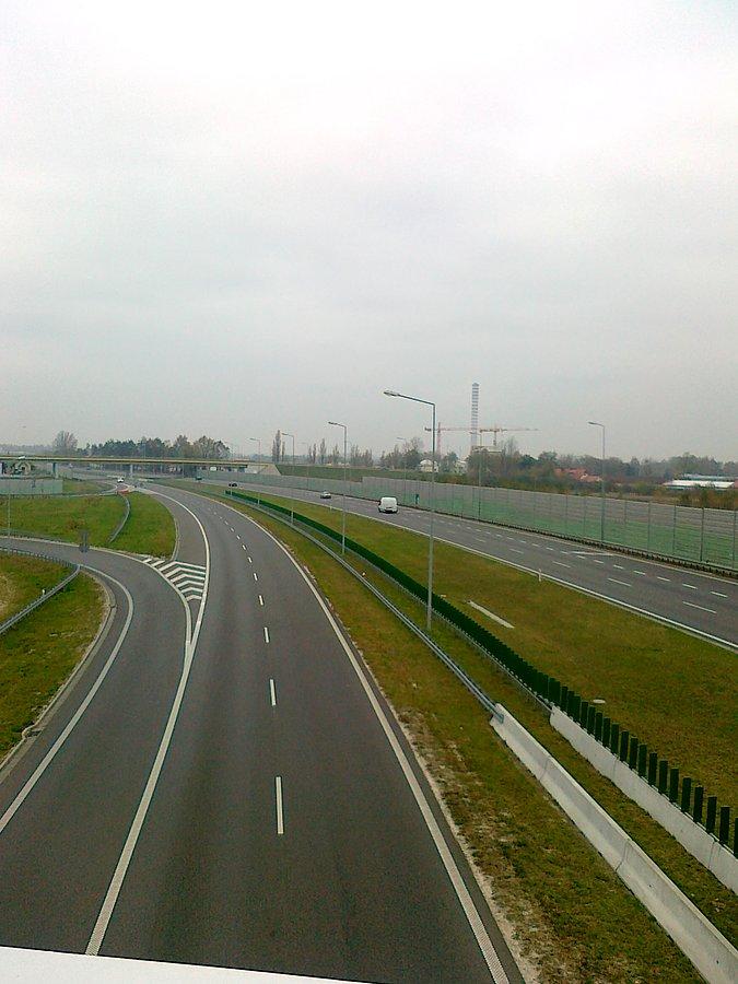 Autostrada w okolicy Pruszkowa