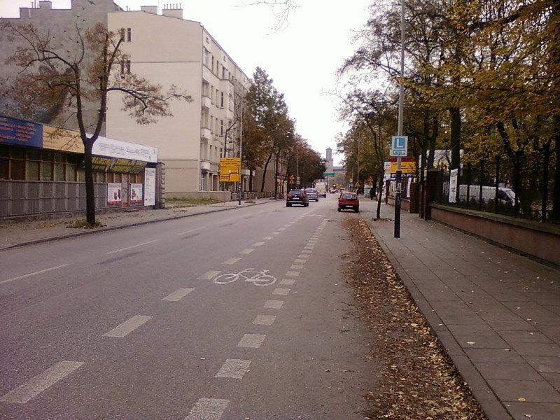 Pas rowerowy na Łąkowej