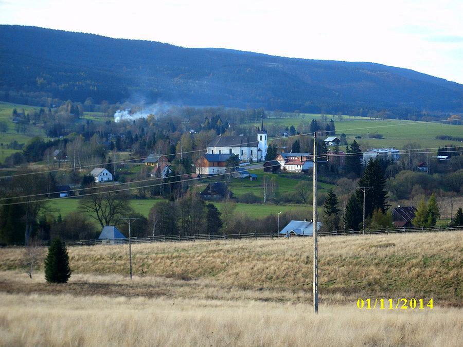 Widok na wieś Lasówka