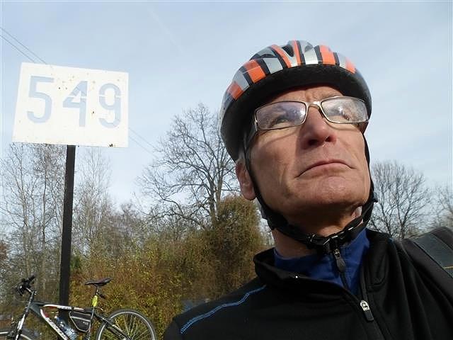 Selfie na 549 km Wisły przy moście