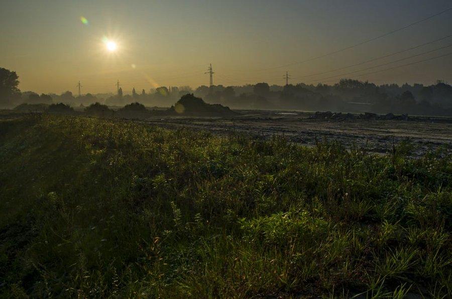 Wschód słońca w Bielszowicach