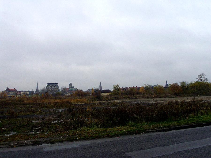 Centrum Bytomia od strony dawnej Kopalni Rozbark