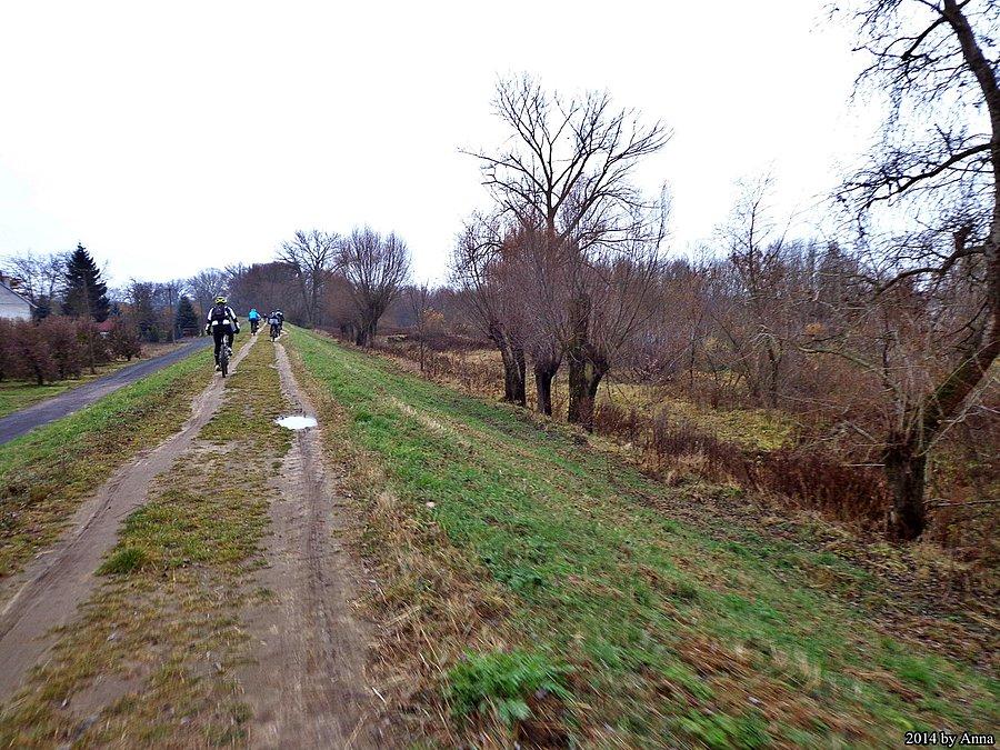 Wyjątkowo fajny wał, bo można było normalnie jechać