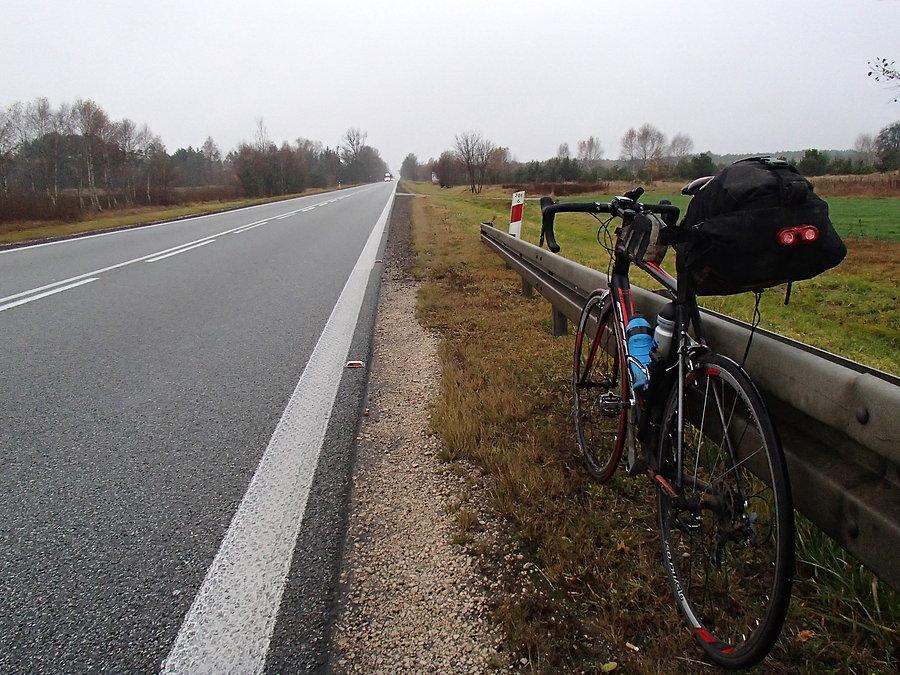 Start kawałek za Mińskiem